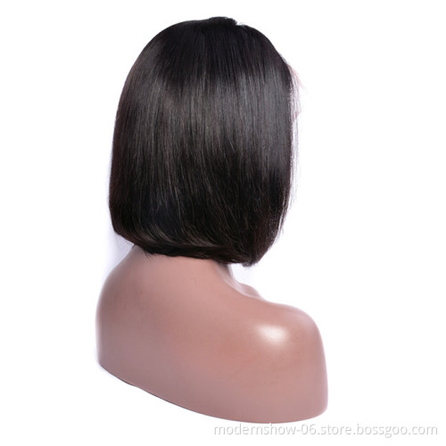 2021 New Arrival Summer Short BOB Wig Brazilian Virgin Human Hair Lace Front Wig,Silky Straight Lace Frontal BOB for black women